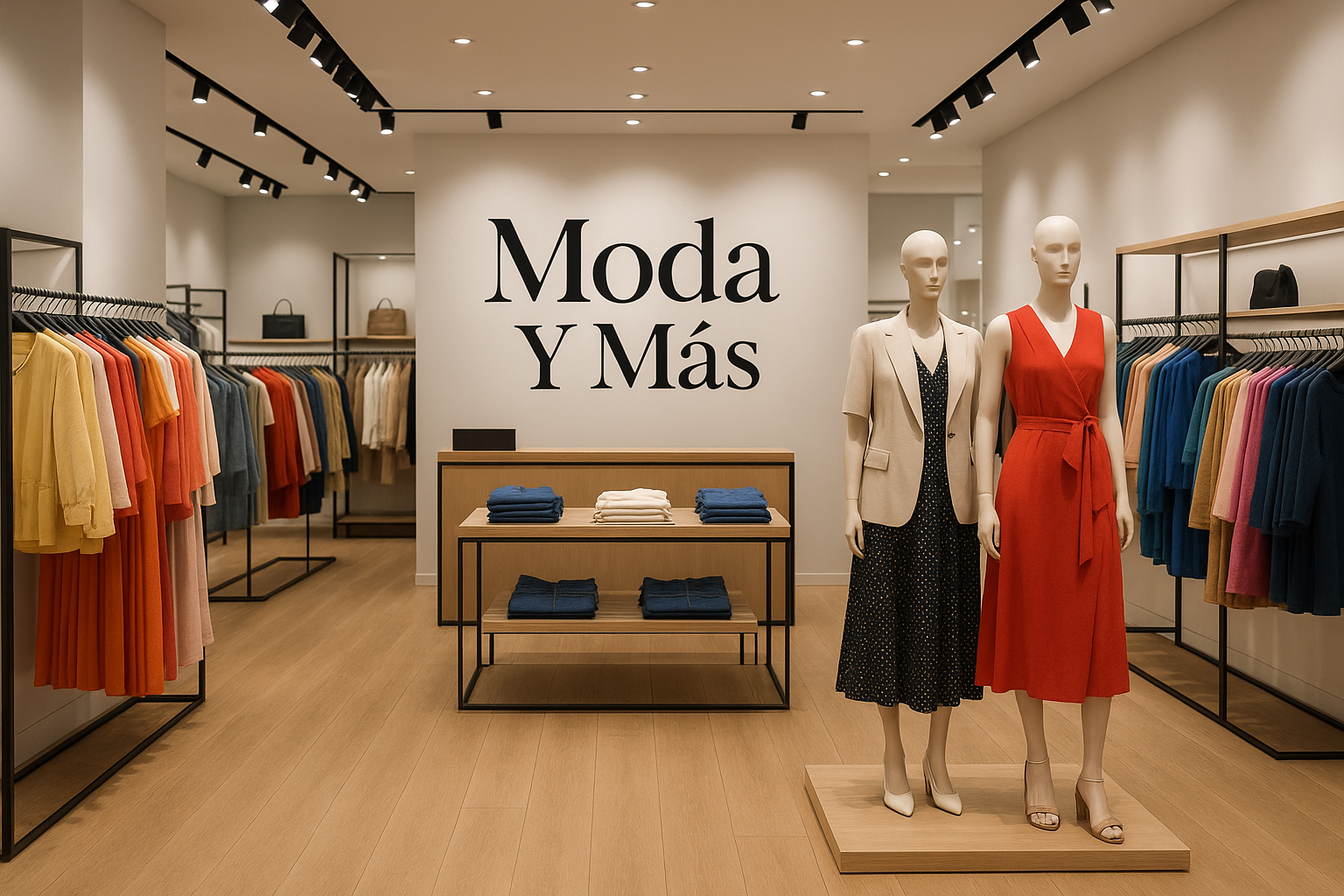 donde logo que ponga Moda Y Mas